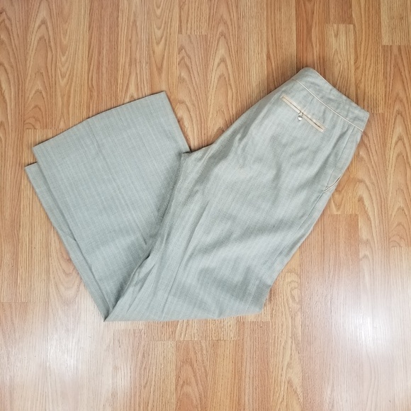 Rebecca Taylor Pants - Rebecca Taylor Pin Stripe Dress Pants Gray Pink 8